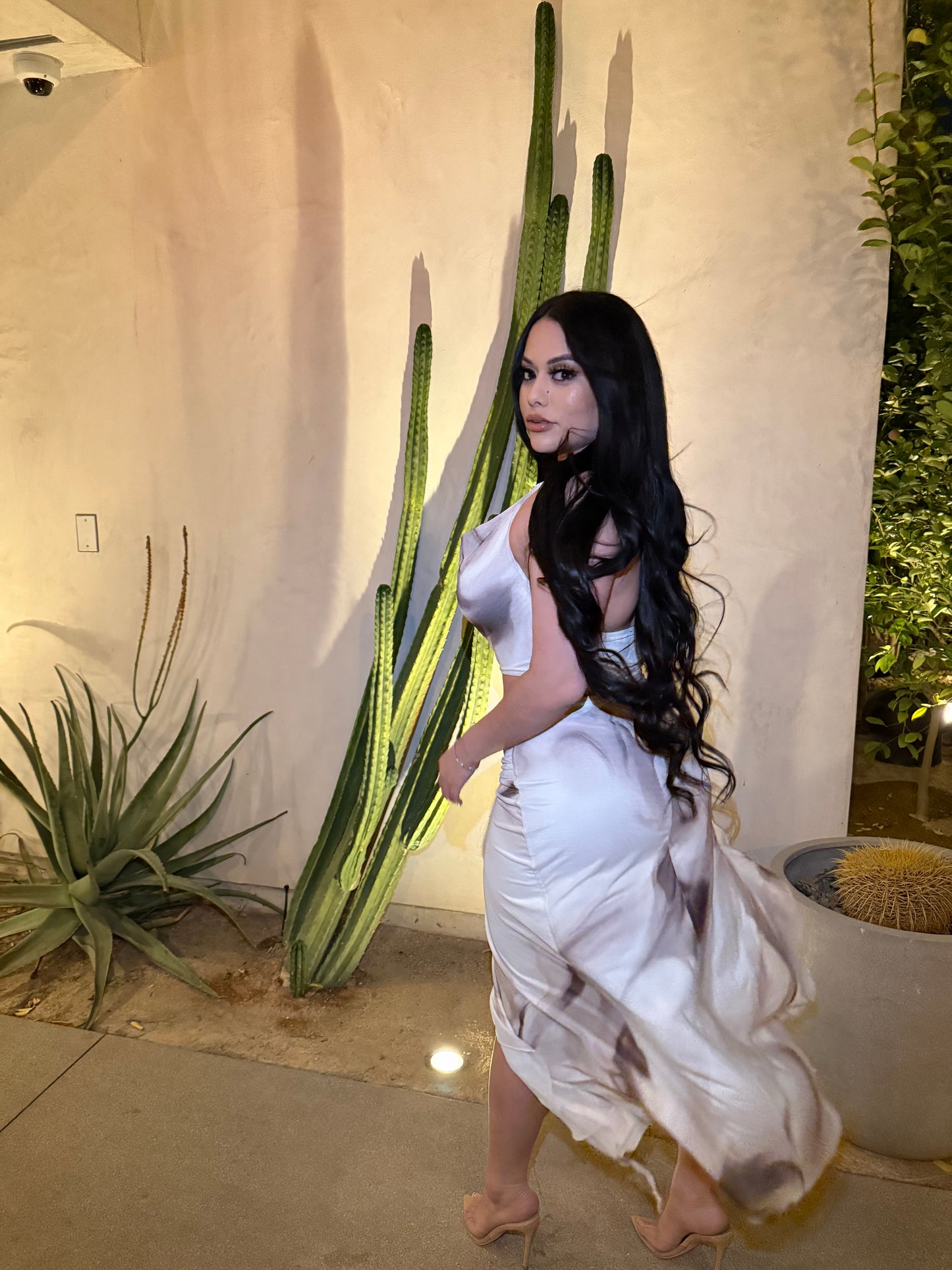Buena Aventura Dress - Cream/Brown