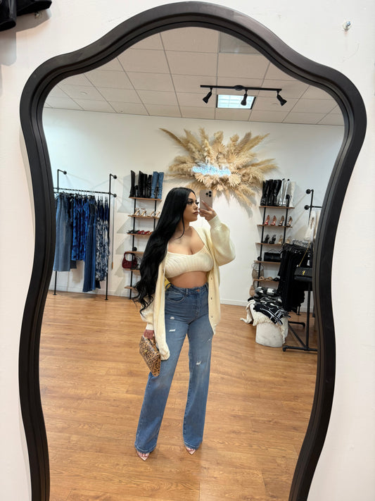 Rosalia straight Jean -Blue/Denim