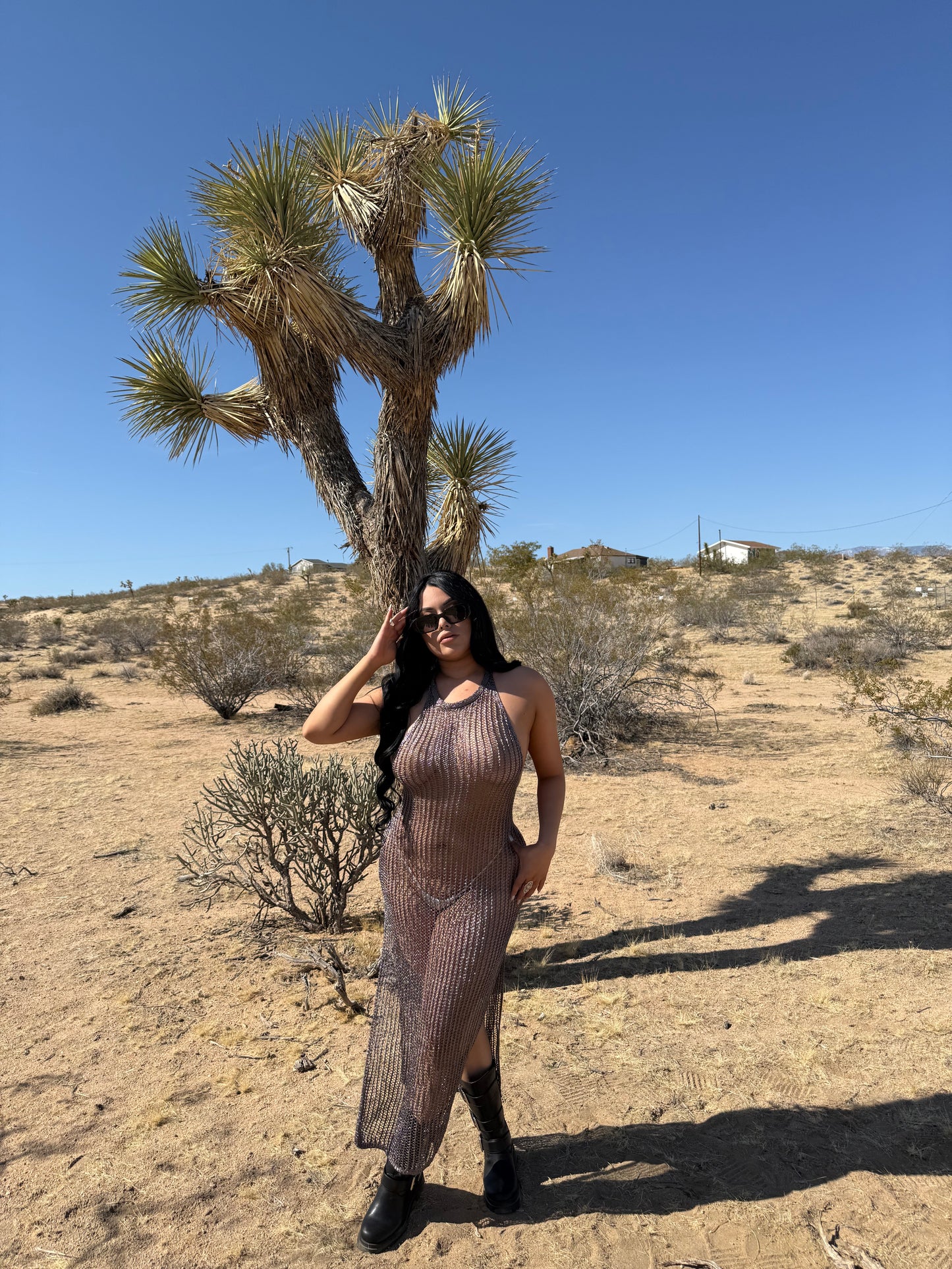 Desert Metallic Dress