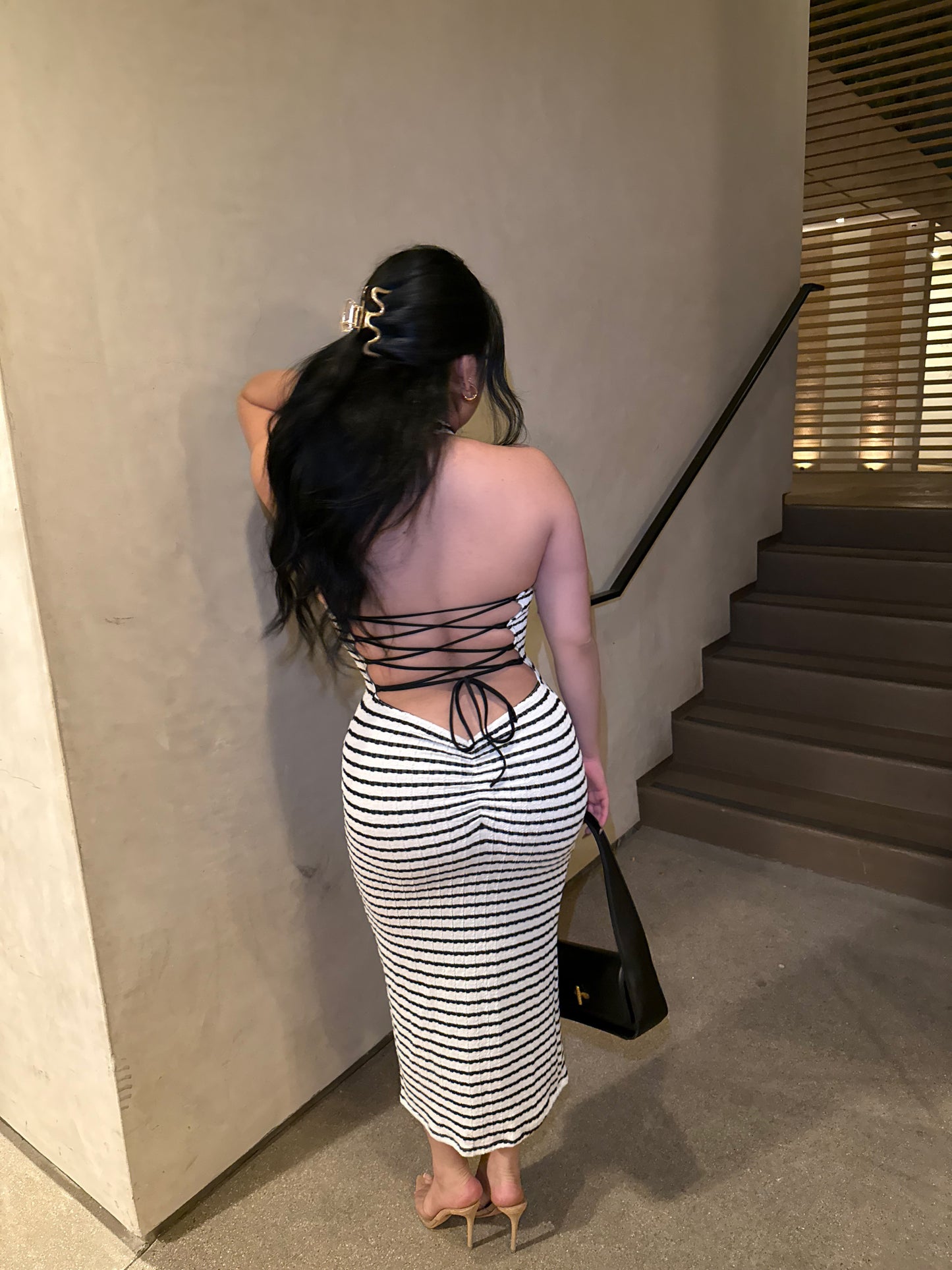 Laura Open Back Dress