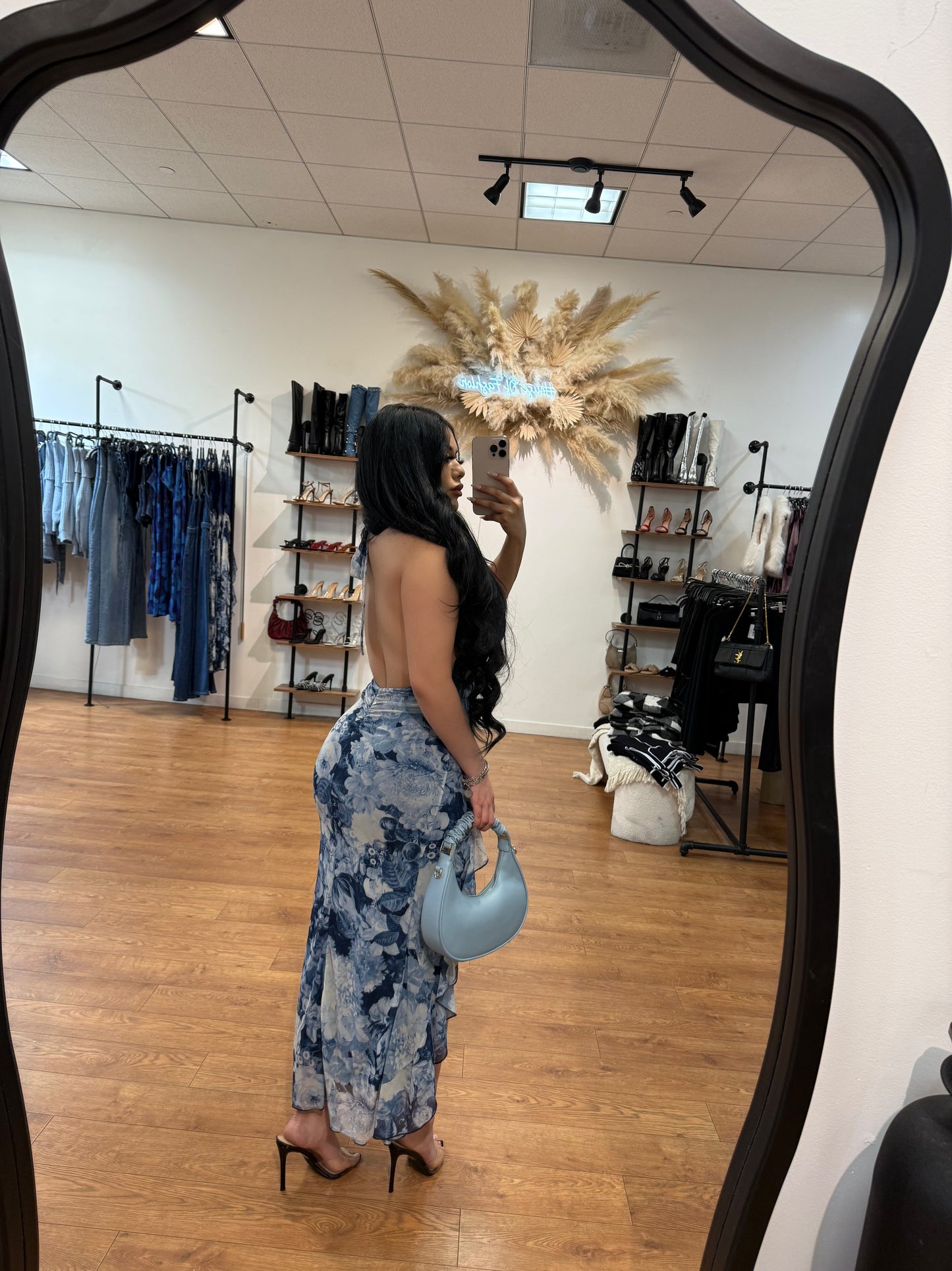 Take me out dress -Multi/Blue