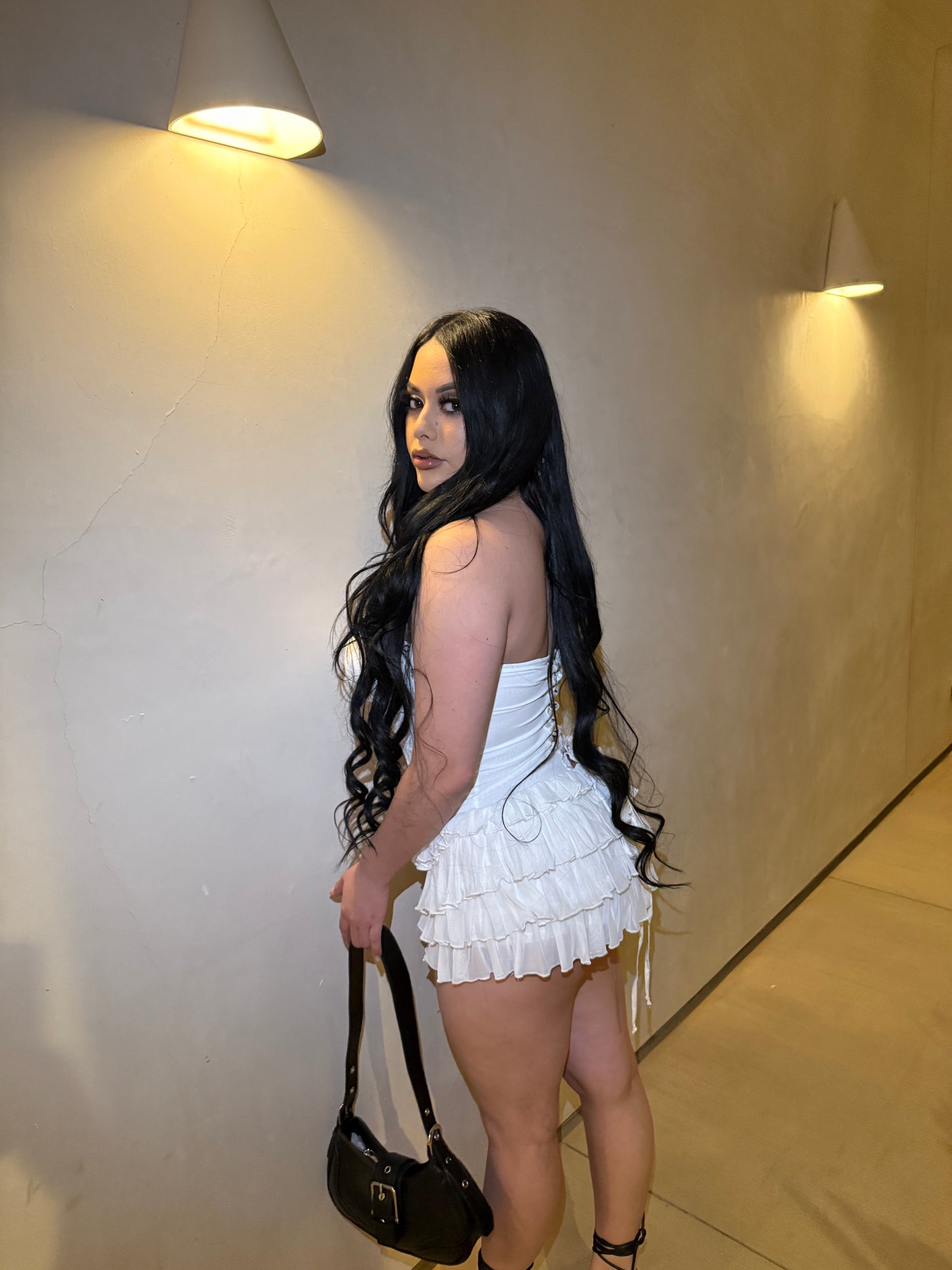 Noche De Antro Corset Dress - White