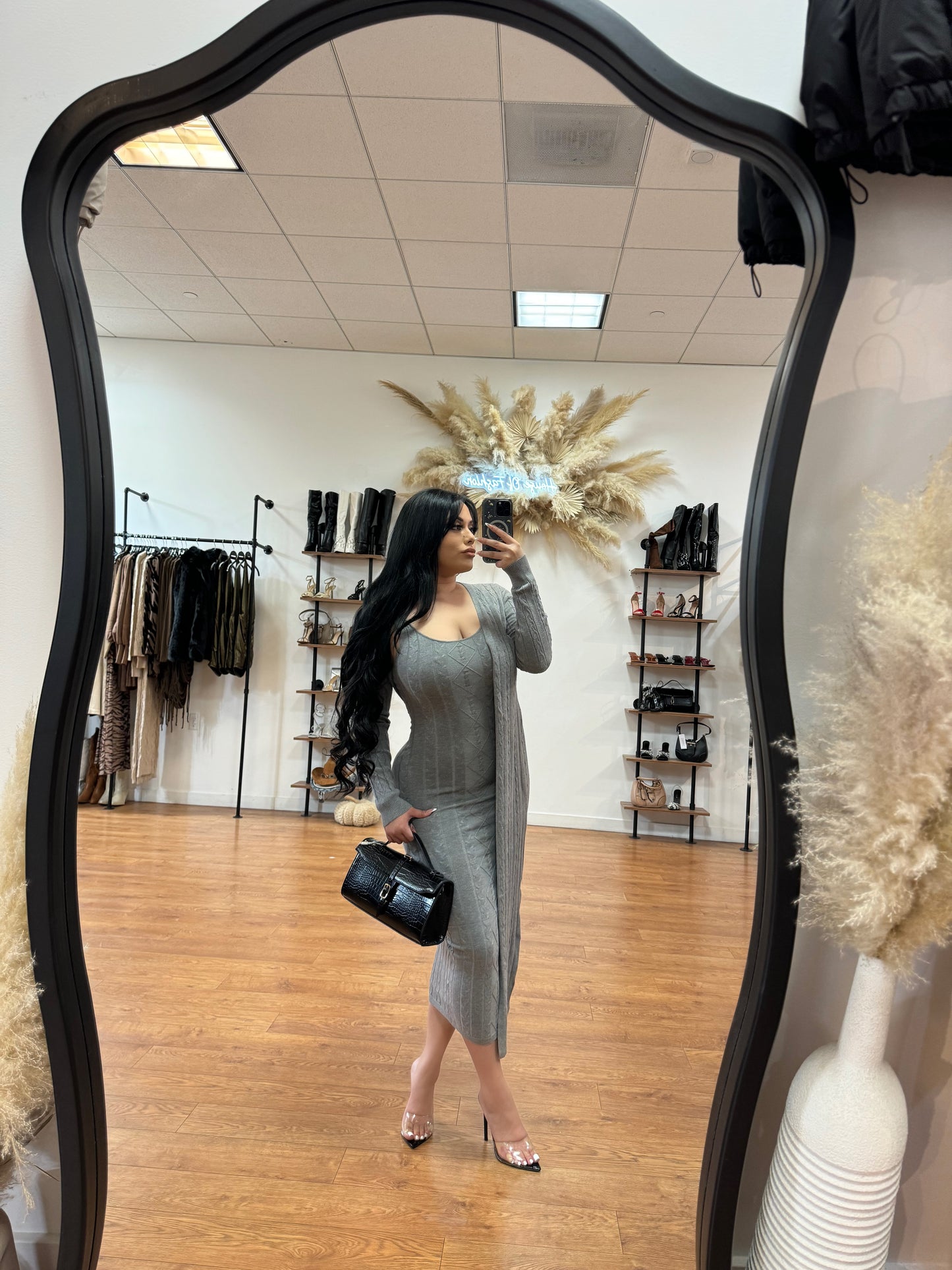 Alison 2piece Dress - Grey