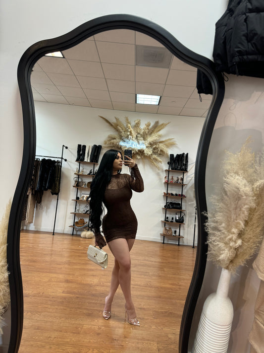Isabella 2piece Dress - Brown