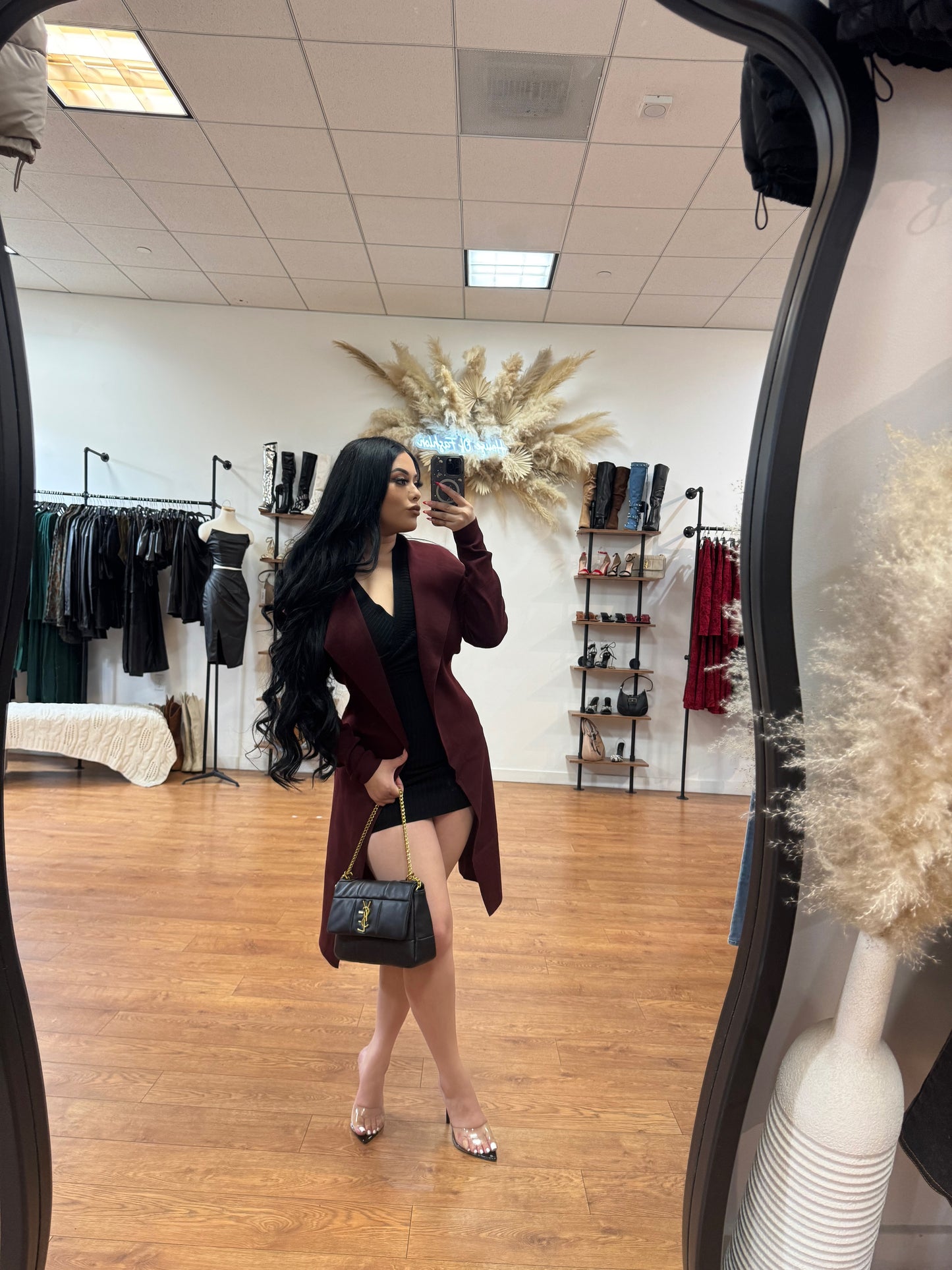 Essential Coat - Burgundy