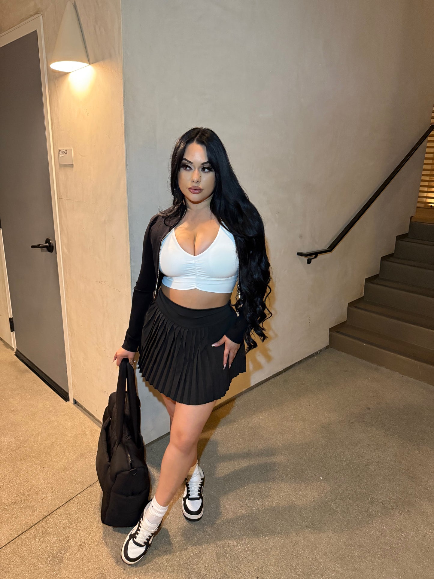 Alo Insp. Tennis Skirt -Black