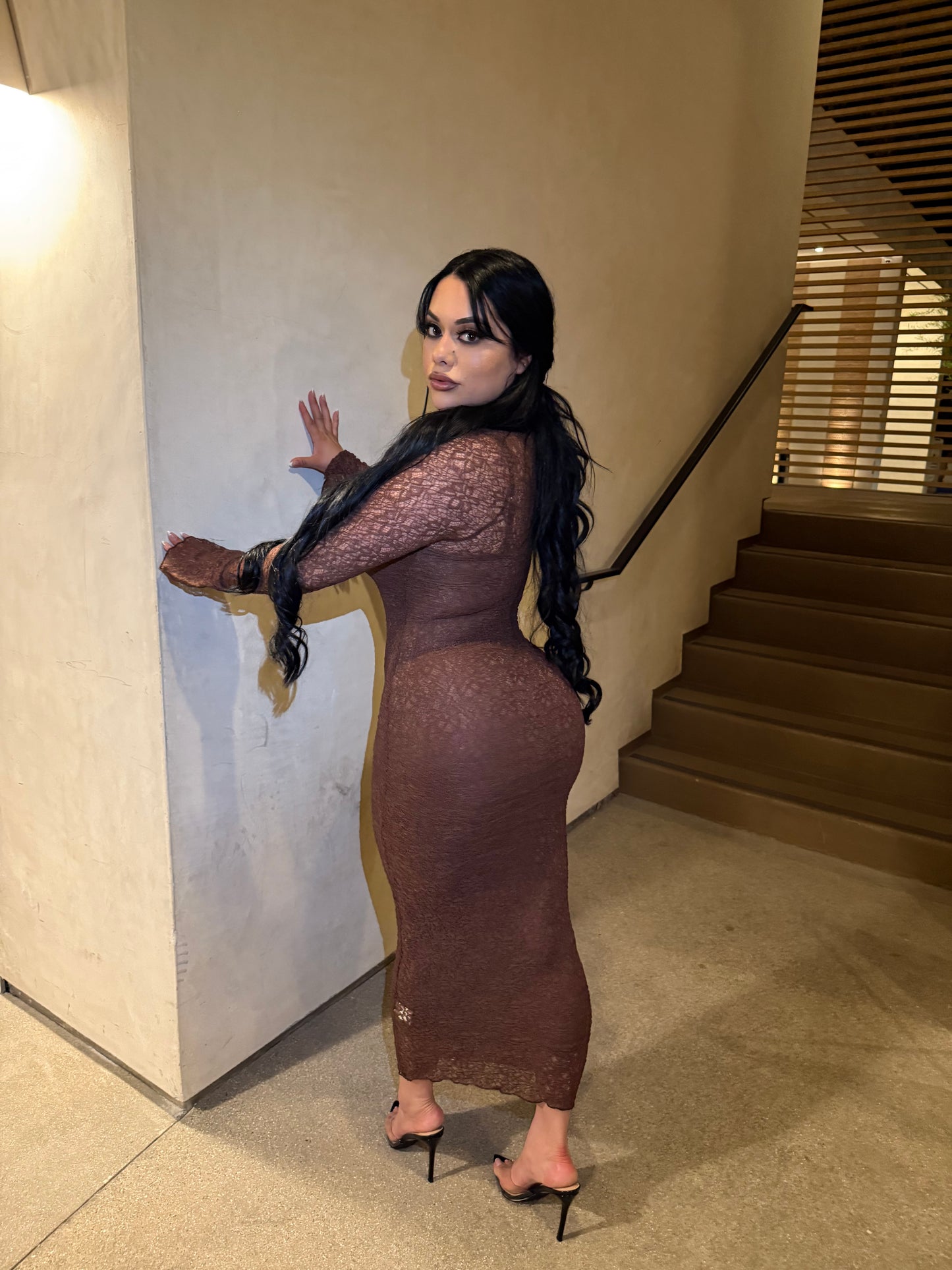 Jimena 2piece Dress -Brown