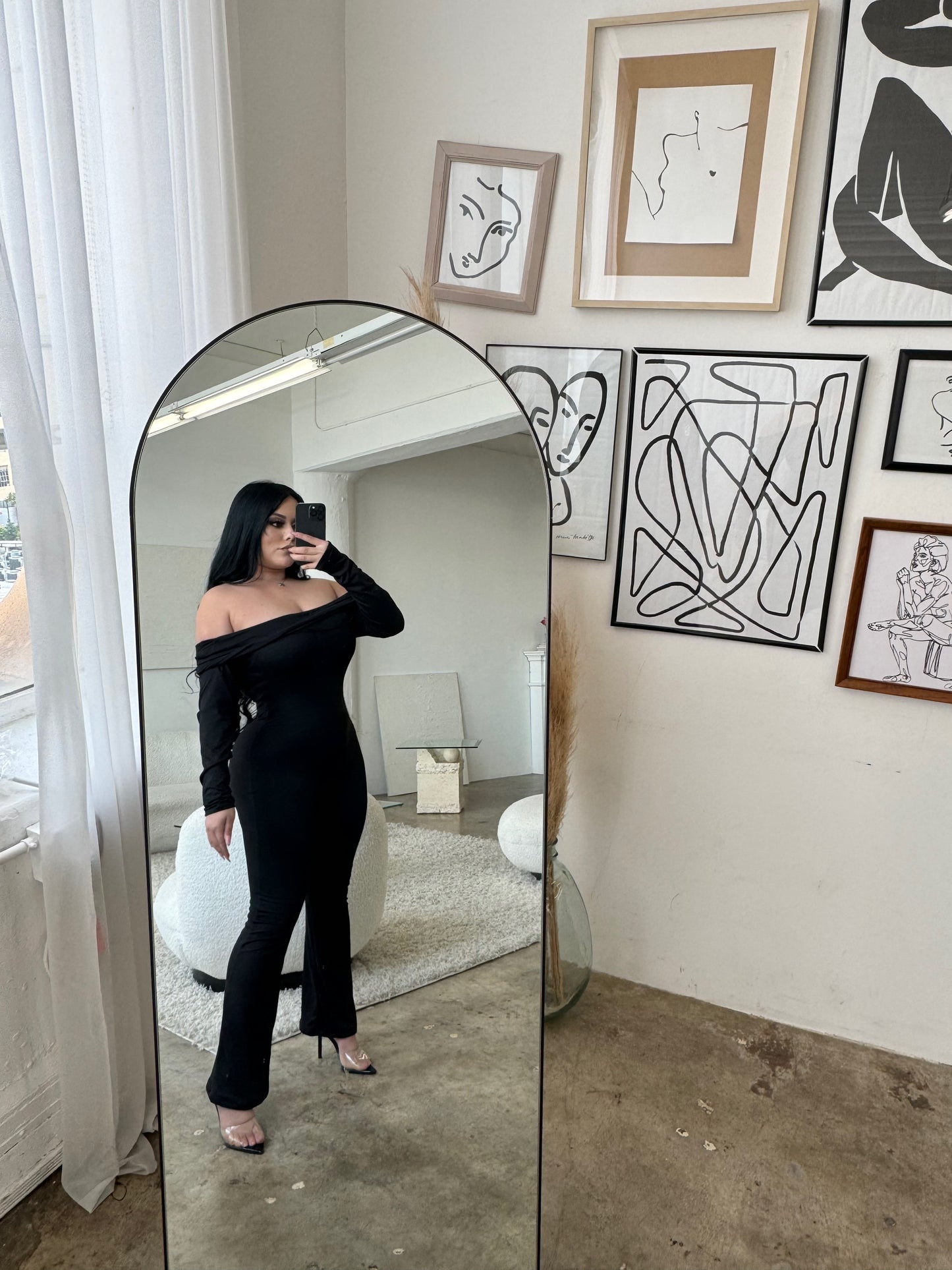 Letty off shoulder jumpsuit