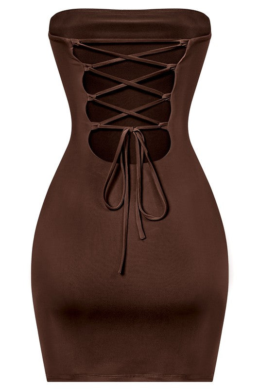 Essential Dress -Brown