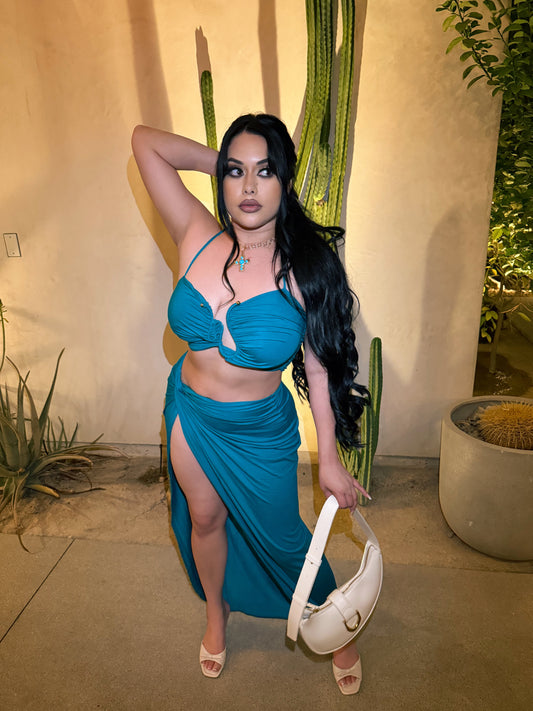 Mimosa 2piece Set - Aqua/Blue