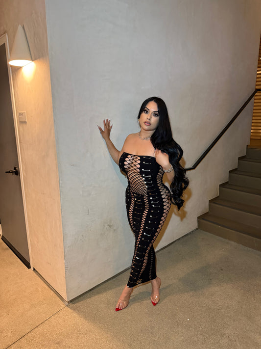 Baddies Only Dress -Black