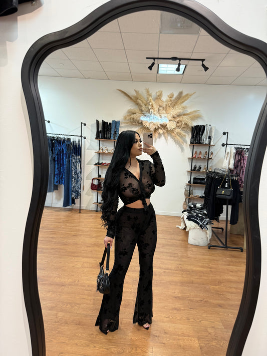 Wild thoughts 2piece set -Black