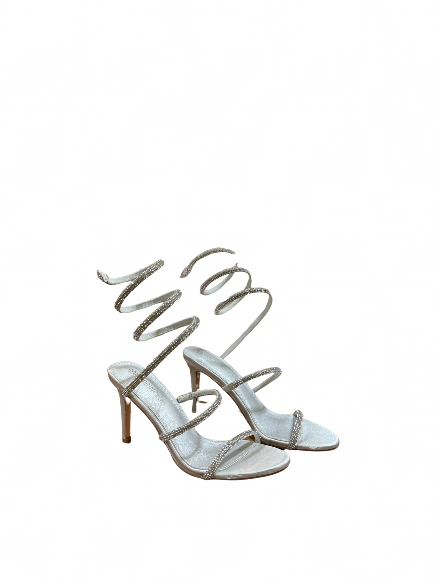 Enchanted strappy Heel - Silver