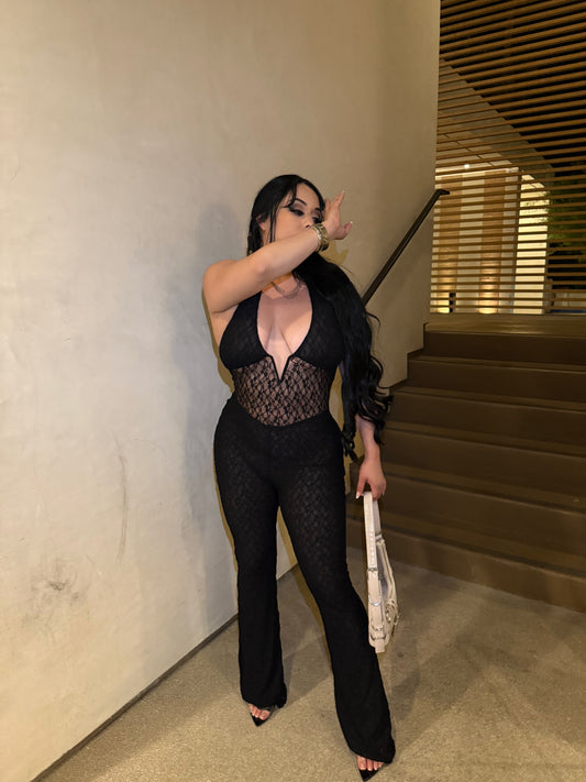 Night out Jumpsuit -Black