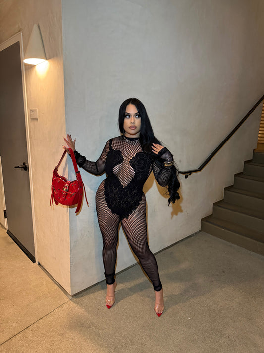 All eyes on you Jumpsuit -Black