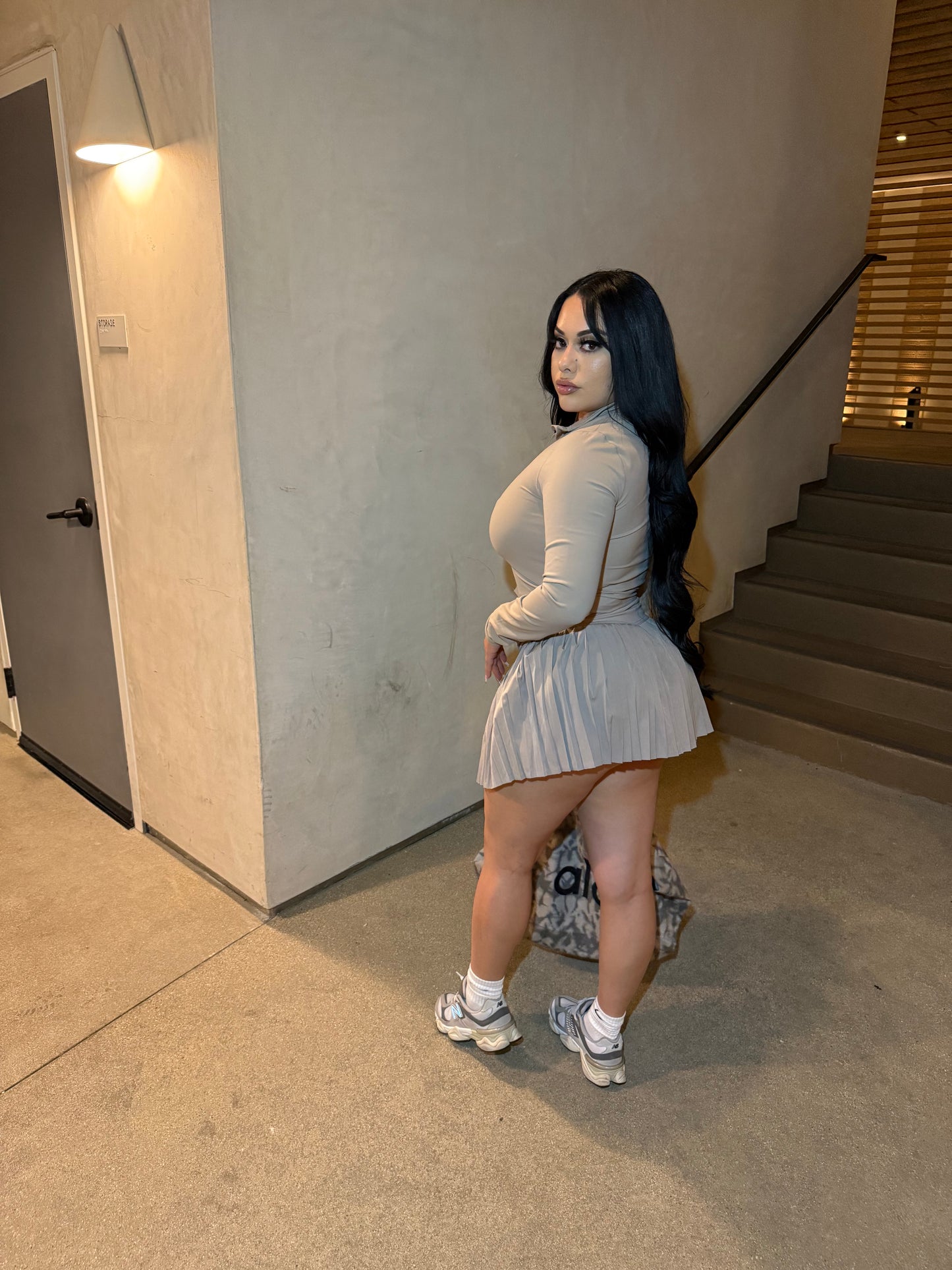 Alo Insp. Tennis Skirt -Baige