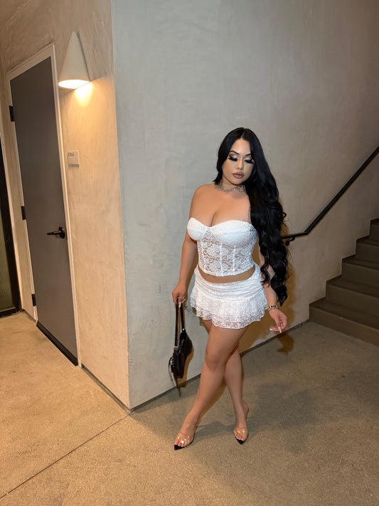 Noche De Travesuras skort -White