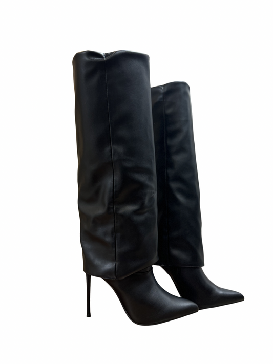 Karina Leather Boot - Black