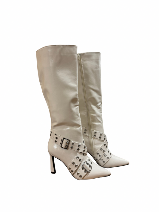 Viví Leather Boot - White