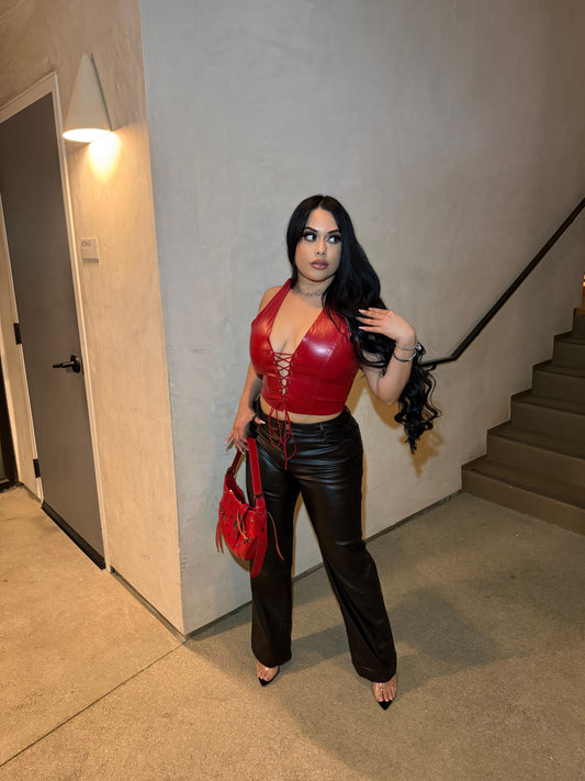 Night out leather pants -Black
