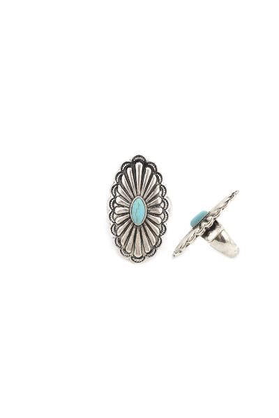Izzy Western Ring - Silver