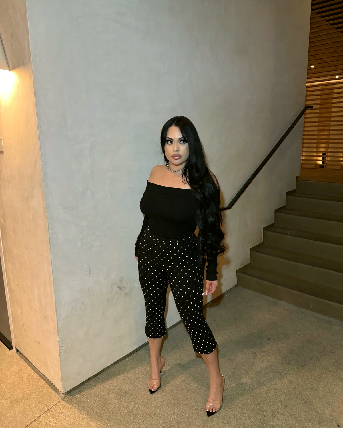 Polka Dot Capri Set