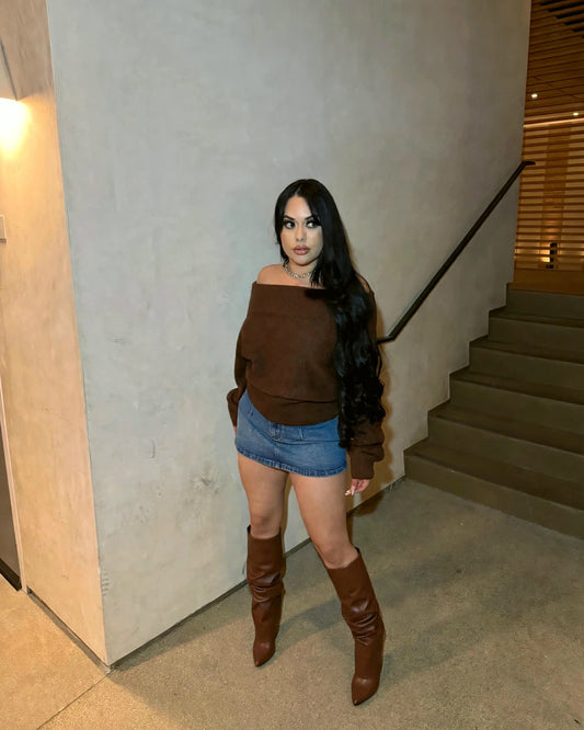 Cozy Off Shoulder Sweater